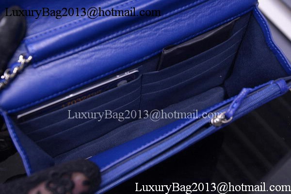 Chanel Flap Shoulder Bag Cavier Leather A33817 Blue Chanel Flap Shoulder Bag Cavier Leather A33817 Blue
