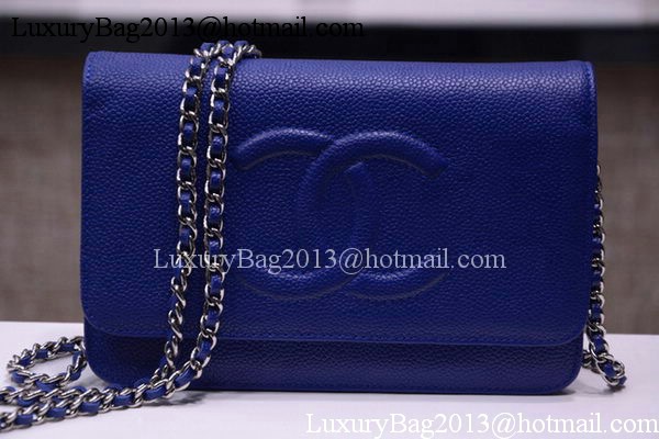Chanel Flap Shoulder Bag Cavier Leather A33817 Blue Chanel Flap Shoulder Bag Cavier Leather A33817 Blue
