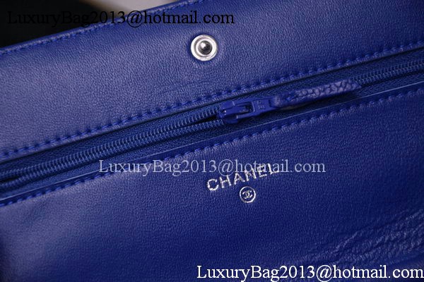 Chanel Flap Shoulder Bag Cavier Leather A33817 Blue Chanel Flap Shoulder Bag Cavier Leather A33817 Blue