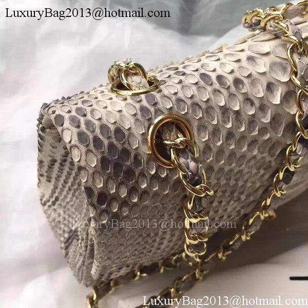 Chanel 2.55 Series Flap Bags OffWhite Pink Original Python Leather A1112SA Gold Chanel 2.55 Series Flap Bags OffWhite Pink Original Python Leather A1112SA Gold