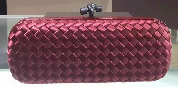 Bottega Veneta STRETCH Knot Sheepskin Leather Clutch BV8651 Burgundy Bottega Veneta STRETCH Knot Sheepskin Leather Clutch BV8651 Burgundy
