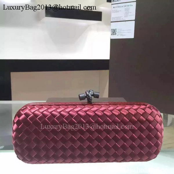 Bottega Veneta STRETCH Knot Sheepskin Leather Clutch BV8651 Burgundy Bottega Veneta STRETCH Knot Sheepskin Leather Clutch BV8651 Burgundy