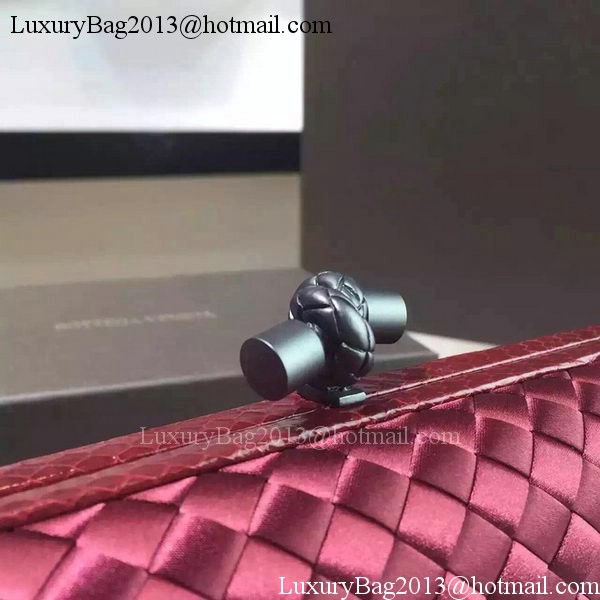 Bottega Veneta STRETCH Knot Sheepskin Leather Clutch BV8651 Burgundy Bottega Veneta STRETCH Knot Sheepskin Leather Clutch BV8651 Burgundy