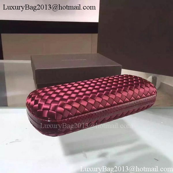 Bottega Veneta STRETCH Knot Sheepskin Leather Clutch BV8651 Burgundy Bottega Veneta STRETCH Knot Sheepskin Leather Clutch BV8651 Burgundy