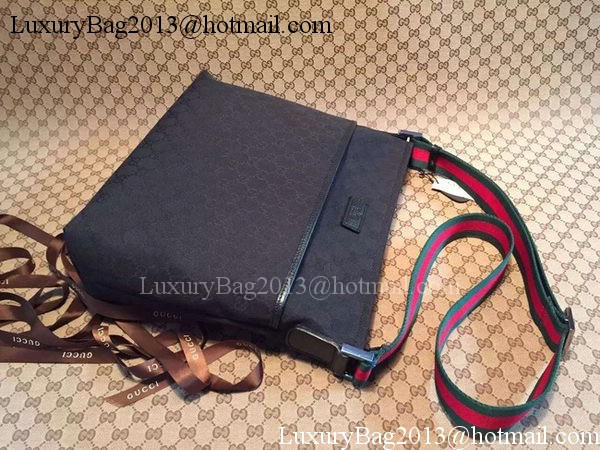 Gucci GG Canvas Medium Messenger Bags 189751 Black Gucci GG Canvas Medium Messenger Bags 189751 Black