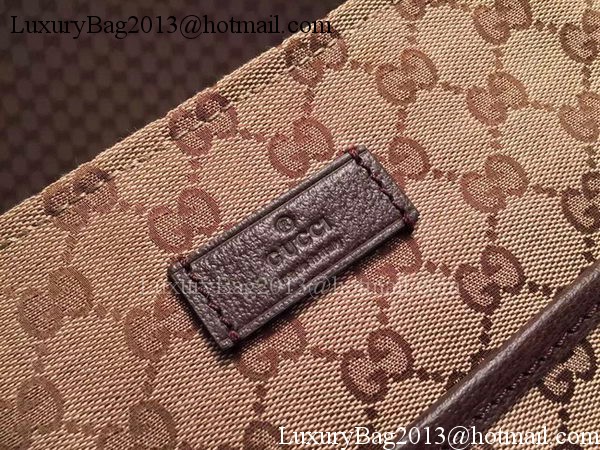Gucci GG Canvas Medium Messenger Bags 189751 Brown