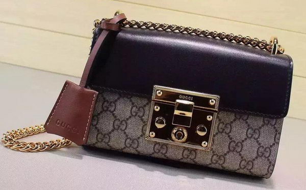 Gucci Padlock GG Supreme Shoulder Bags 409487 Brown Gucci Padlock GG Supreme Shoulder Bags 409487 Brown