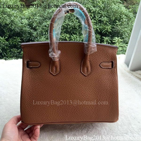 Hermes Birkin 25CM Tote Bag Litchi Leather H25T Brown Hermes Birkin 25CM Tote Bag Litchi Leather H25T Brown