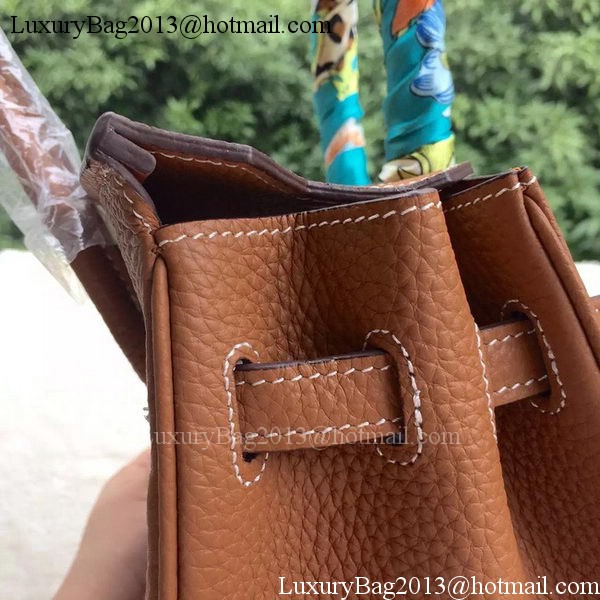 Hermes Birkin 25CM Tote Bag Litchi Leather H25T Brown Hermes Birkin 25CM Tote Bag Litchi Leather H25T Brown