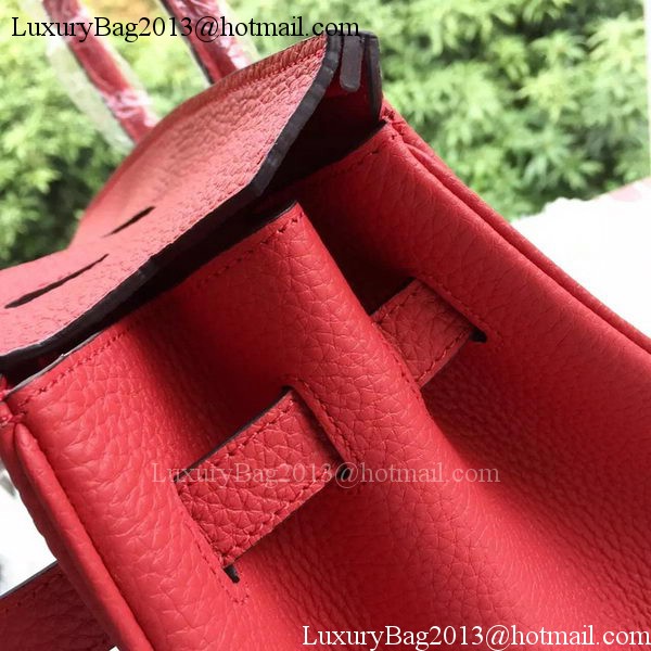 Hermes Birkin 35CM Tote Bag Red Litchi Leather BK35 Silver Hermes Birkin 35CM Tote Bag Red Litchi Leather BK35 Silver