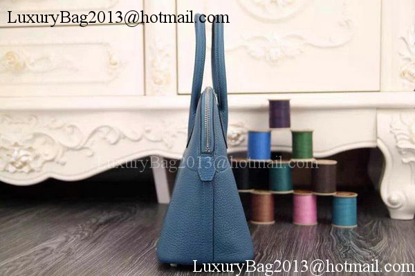 Hermes Bolide 37CM Calfskin Leather Tote Bag B1004 Blue Hermes Bolide 37CM Calfskin Leather Tote Bag B1004 Blue