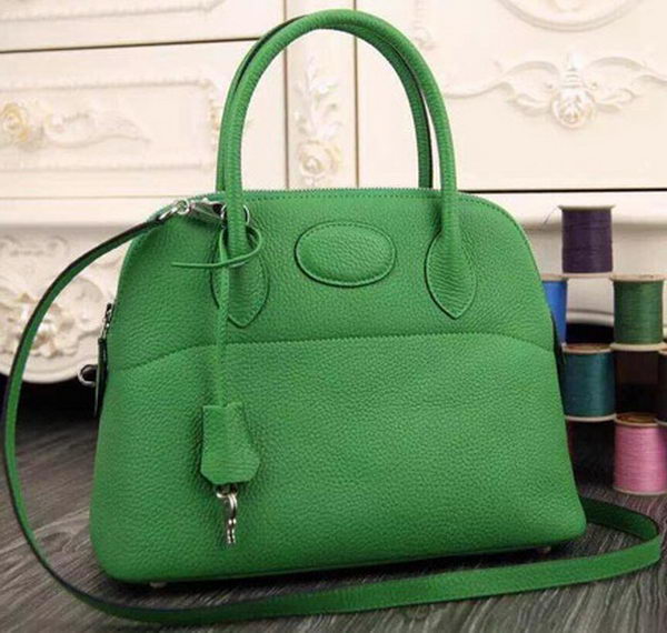 Hermes Bolide 37CM Calfskin Leather Tote Bag B1004 Green Hermes Bolide 37CM Calfskin Leather Tote Bag B1004 Green