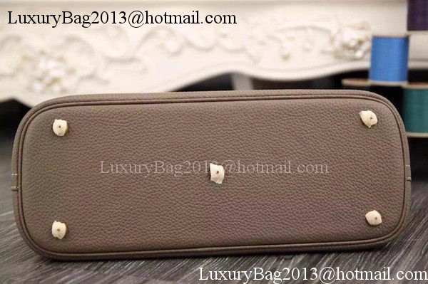 Hermes Bolide 37CM Calfskin Leather Tote Bag B1004 Grey Hermes Bolide 37CM Calfskin Leather Tote Bag B1004 Grey