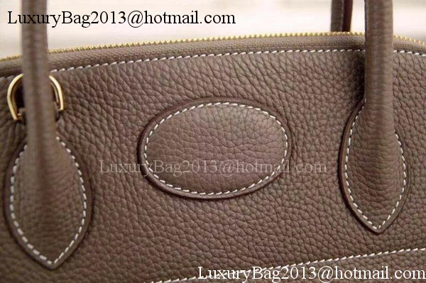 Hermes Bolide 37CM Calfskin Leather Tote Bag B1004 Grey Hermes Bolide 37CM Calfskin Leather Tote Bag B1004 Grey
