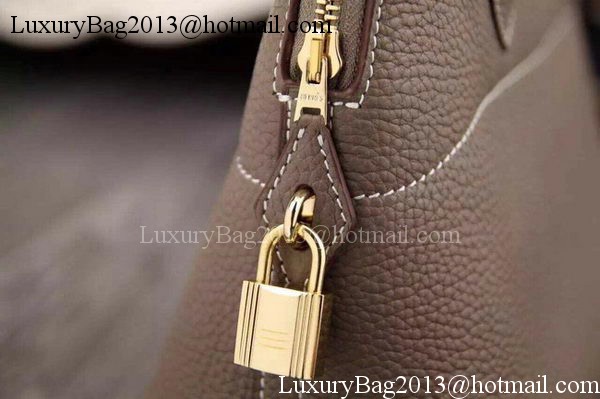 Hermes Bolide 37CM Calfskin Leather Tote Bag B1004 Grey Hermes Bolide 37CM Calfskin Leather Tote Bag B1004 Grey