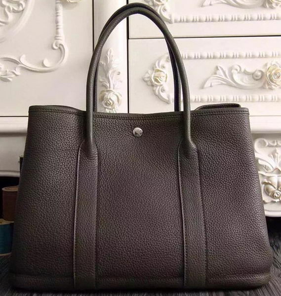 Hermes Garden Party 36cm 30cm Tote Bag Original Leather Dark Brown Hermes Garden Party 36cm 30cm Tote Bag Original Leather Dark Brown
