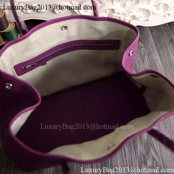 Hermes Garden Party 36cm 30cm Tote Bag Original Leather Purple Hermes Garden Party 36cm 30cm Tote Bag Original Leather Purple