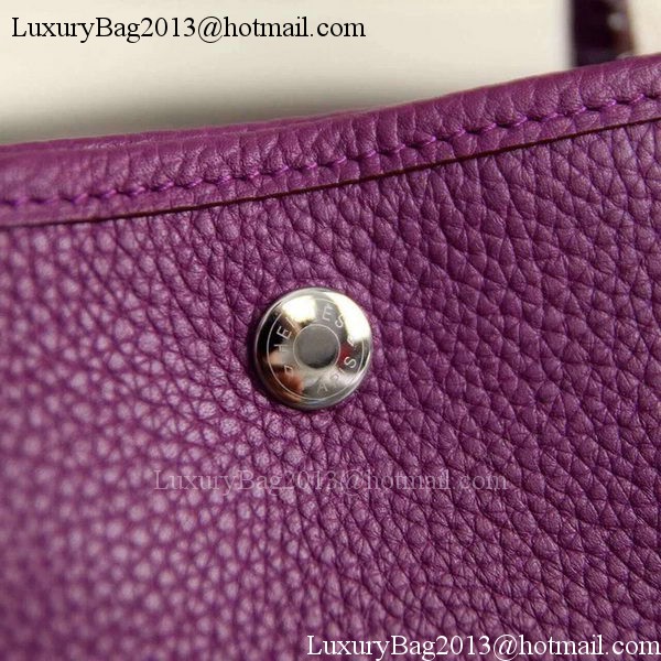 Hermes Garden Party 36cm 30cm Tote Bag Original Leather Purple Hermes Garden Party 36cm 30cm Tote Bag Original Leather Purple