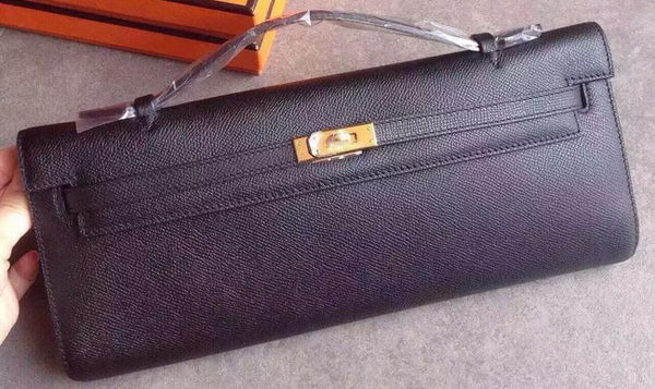Hermes Kelly 31cm Clutch Epsom Leather KL31 Black Hermes Kelly 31cm Clutch Epsom Leather KL31 Black