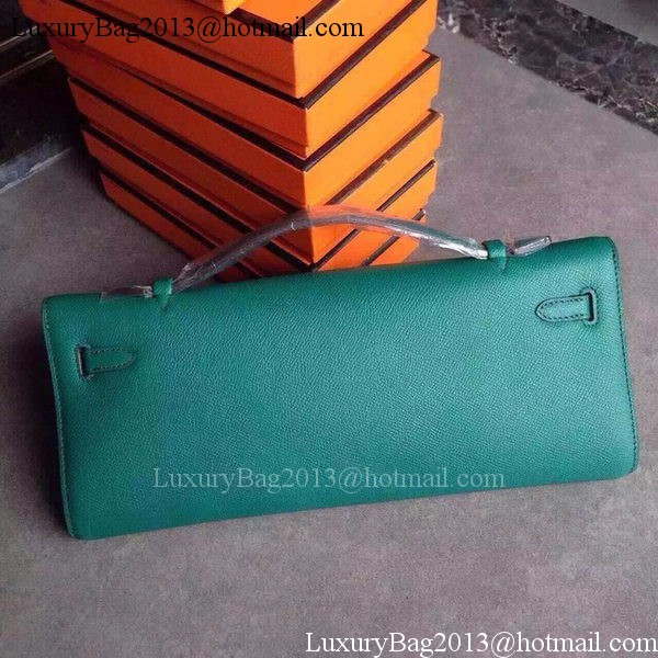 Hermes Kelly 31cm Clutch Epsom Leather KL31 Deep Green Hermes Kelly 31cm Clutch Epsom Leather KL31 Deep Green