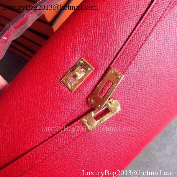 Hermes Kelly 31cm Clutch Epsom Leather KL31 Red Hermes Kelly 31cm Clutch Epsom Leather KL31 Red