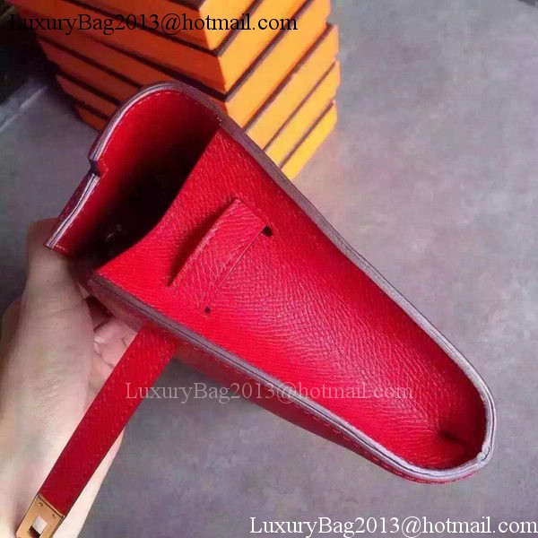Hermes Kelly 31cm Clutch Epsom Leather KL31 Red Hermes Kelly 31cm Clutch Epsom Leather KL31 Red