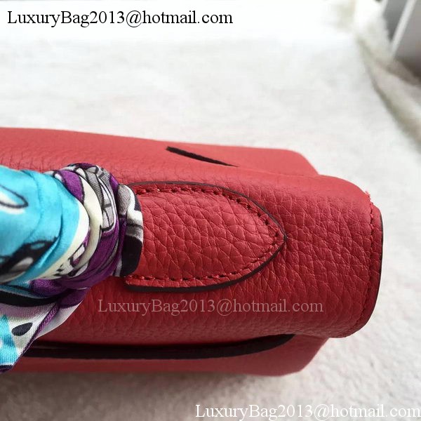 Hermes Kelly 32cm Shoulder Bag Red Calfskin Leather K32CL Gold Hermes Kelly 32cm Shoulder Bag Red Calfskin Leather K32CL Gold