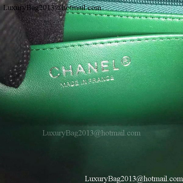 Chanel Classic MINI Flap Bag Cannage Pattern Leather A8500 Green Chanel Classic MINI Flap Bag Cannage Pattern Leather A8500 Green