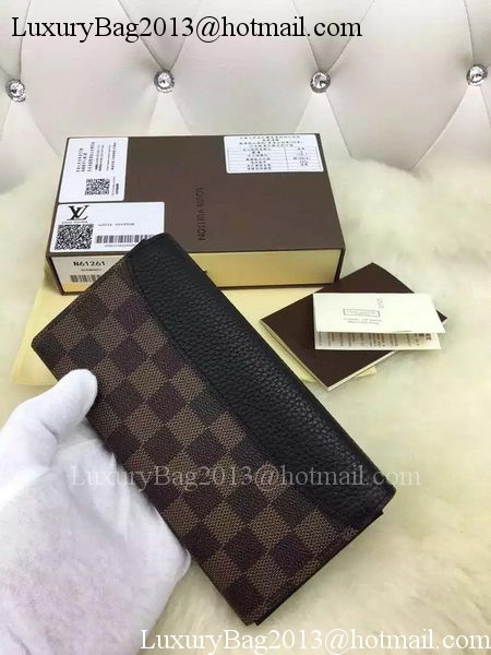 Louis Vuitton Damier Ebene Canvas NORMANDY WALLET N61261 Louis Vuitton Damier Ebene Canvas NORMANDY WALLET N61261
