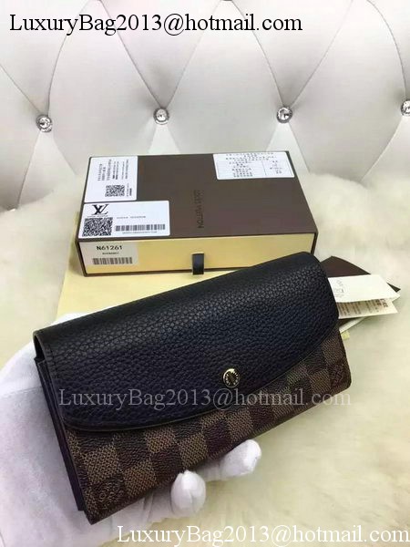 Louis Vuitton Damier Ebene Canvas NORMANDY WALLET N61261 Louis Vuitton Damier Ebene Canvas NORMANDY WALLET N61261
