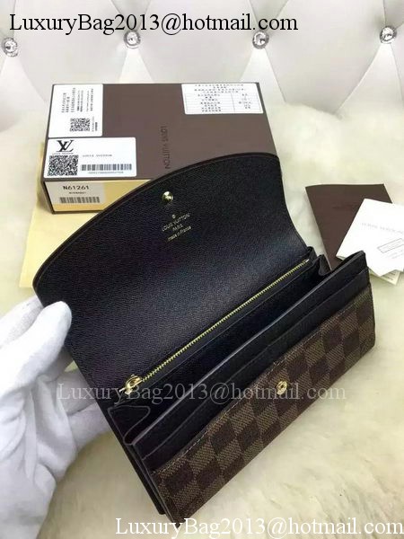 Louis Vuitton Damier Ebene Canvas NORMANDY WALLET N61261 Louis Vuitton Damier Ebene Canvas NORMANDY WALLET N61261