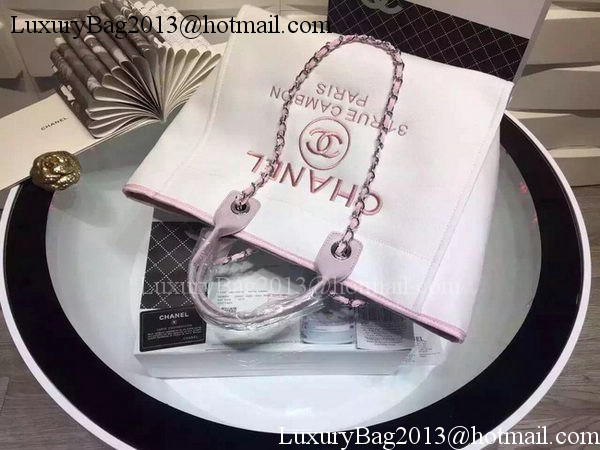 Chanel Large Canvas Tote Shopping Bag A5002 Light Pink Chanel Large Canvas Tote Shopping Bag A5002 Light Pink