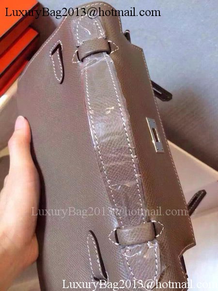 Hermes MINI Kelly 22cm Tote Bag Calfskin Leather K22 Grey Hermes MINI Kelly 22cm Tote Bag Calfskin Leather K22 Grey