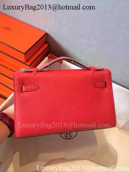 Hermes MINI Kelly 22cm Tote Bag Calfskin Leather K22 Red Hermes MINI Kelly 22cm Tote Bag Calfskin Leather K22 Red