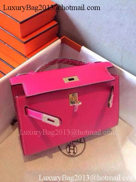 Hermes MINI Kelly 22cm Tote Bag Calfskin Leather K22 Rose Hermes MINI Kelly 22cm Tote Bag Calfskin Leather K22 Rose