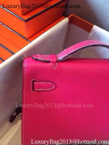 Hermes MINI Kelly 22cm Tote Bag Calfskin Leather K22 Rose Hermes MINI Kelly 22cm Tote Bag Calfskin Leather K22 Rose