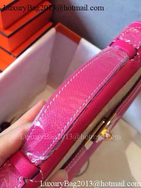 Hermes MINI Kelly 22cm Tote Bag Calfskin Leather K22 Rose Hermes MINI Kelly 22cm Tote Bag Calfskin Leather K22 Rose