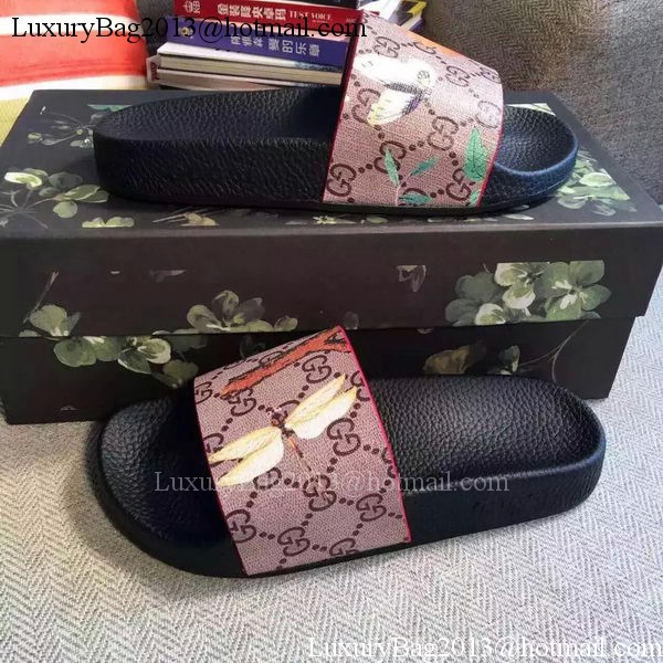 Gucci Slippers Leather GG759 Butterfly Gucci Slippers Leather GG759 Butterfly