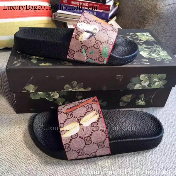 Gucci Slippers Leather GG759 Butterfly Gucci Slippers Leather GG759 Butterfly