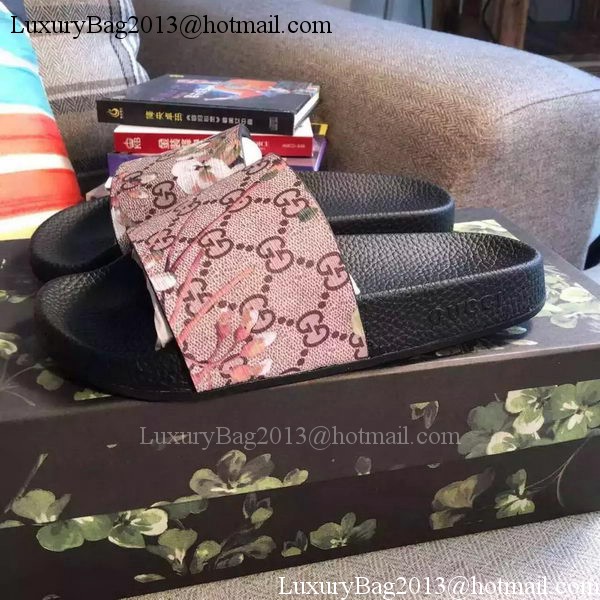 Gucci Slippers Leather GG759 Rose Gucci Slippers Leather GG759 Rose
