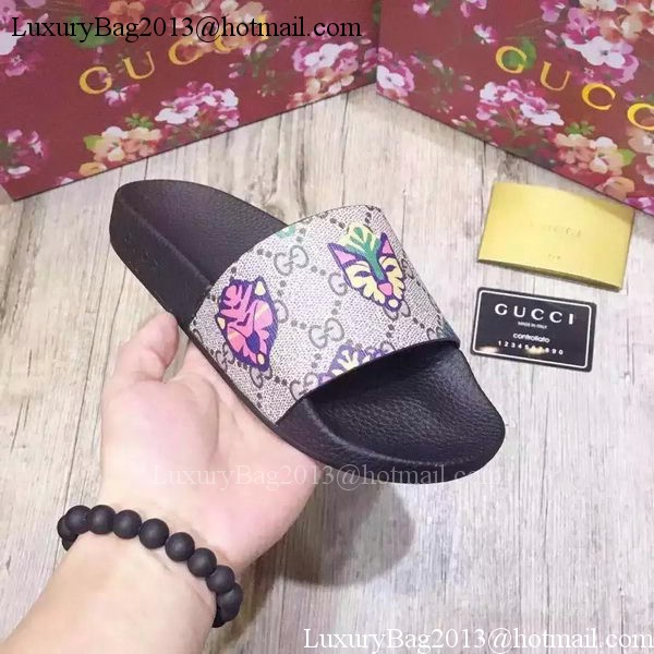 Gucci Slippers Leather GG763 Tiger Gucci Slippers Leather GG763 Tiger