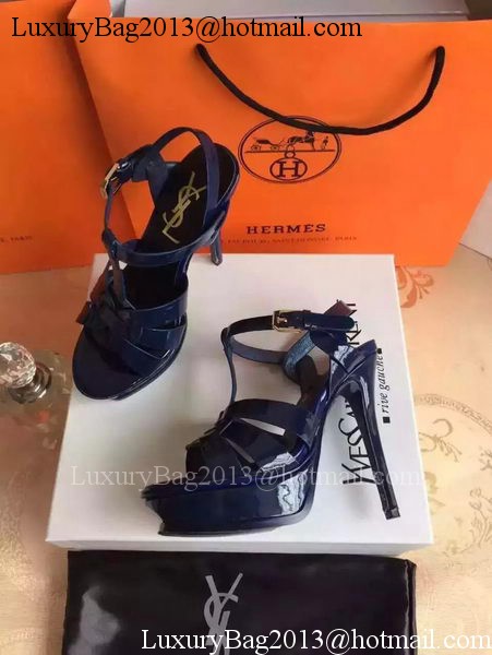 Yves Saint Laurent 20mm Platform 130mm Sandal YSL302 Royal Yves Saint Laurent 20mm Platform 130mm Sandal YSL302 Royal