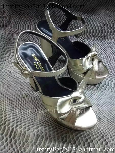 Yves Saint Laurent 40mm Platform 130mm Sandal YSL301 Gold Yves Saint Laurent 40mm Platform 130mm Sandal YSL301 Gold