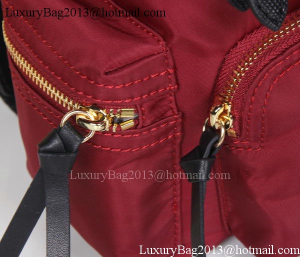 Burberry Backpack Fabric BU40166 Red Burberry Backpack Fabric BU40166 Red