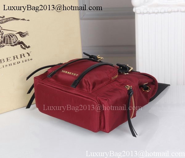 Burberry Backpack Fabric BU40166 Red Burberry Backpack Fabric BU40166 Red