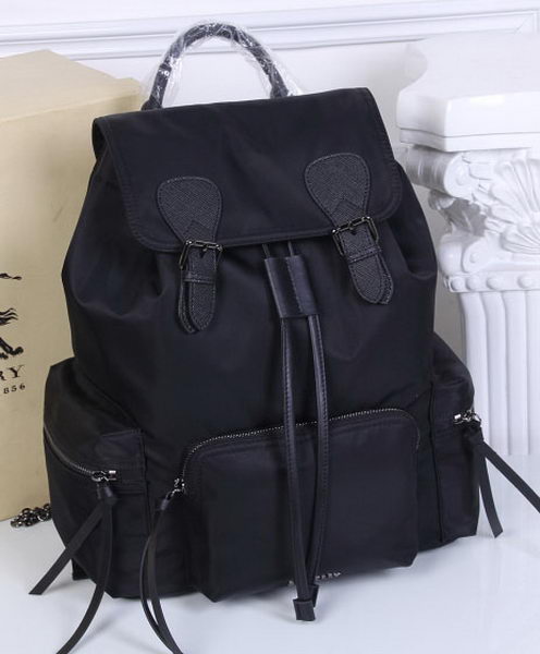 Burberry Large Backpack Fabric BU41048 Black Burberry Large Backpack Fabric BU41048 Black