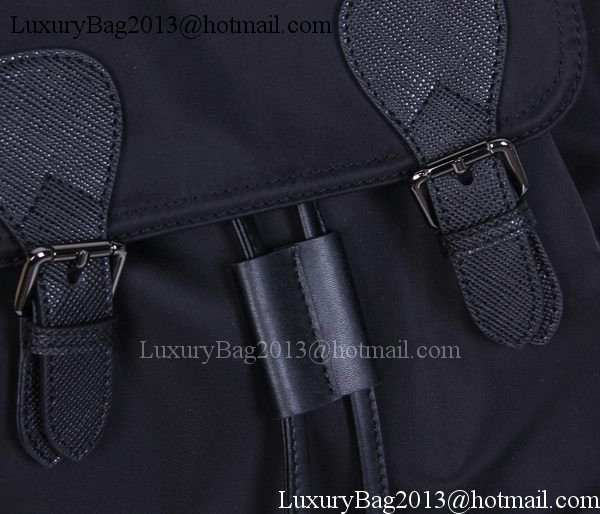 Burberry Large Backpack Fabric BU41048 Black Burberry Large Backpack Fabric BU41048 Black