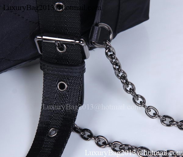 Burberry Large Backpack Fabric BU41048 Black Burberry Large Backpack Fabric BU41048 Black