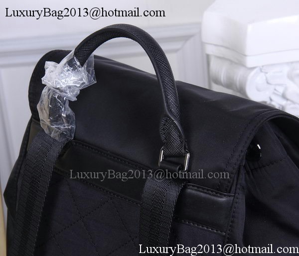 Burberry Large Backpack Fabric BU41048 Black Burberry Large Backpack Fabric BU41048 Black