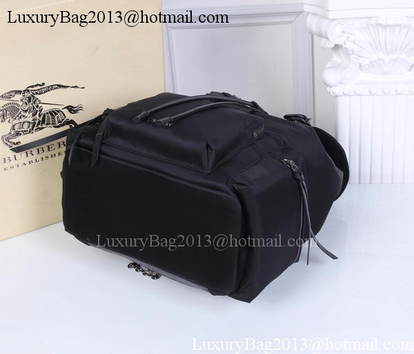 Burberry Large Backpack Fabric BU41048 Black Burberry Large Backpack Fabric BU41048 Black